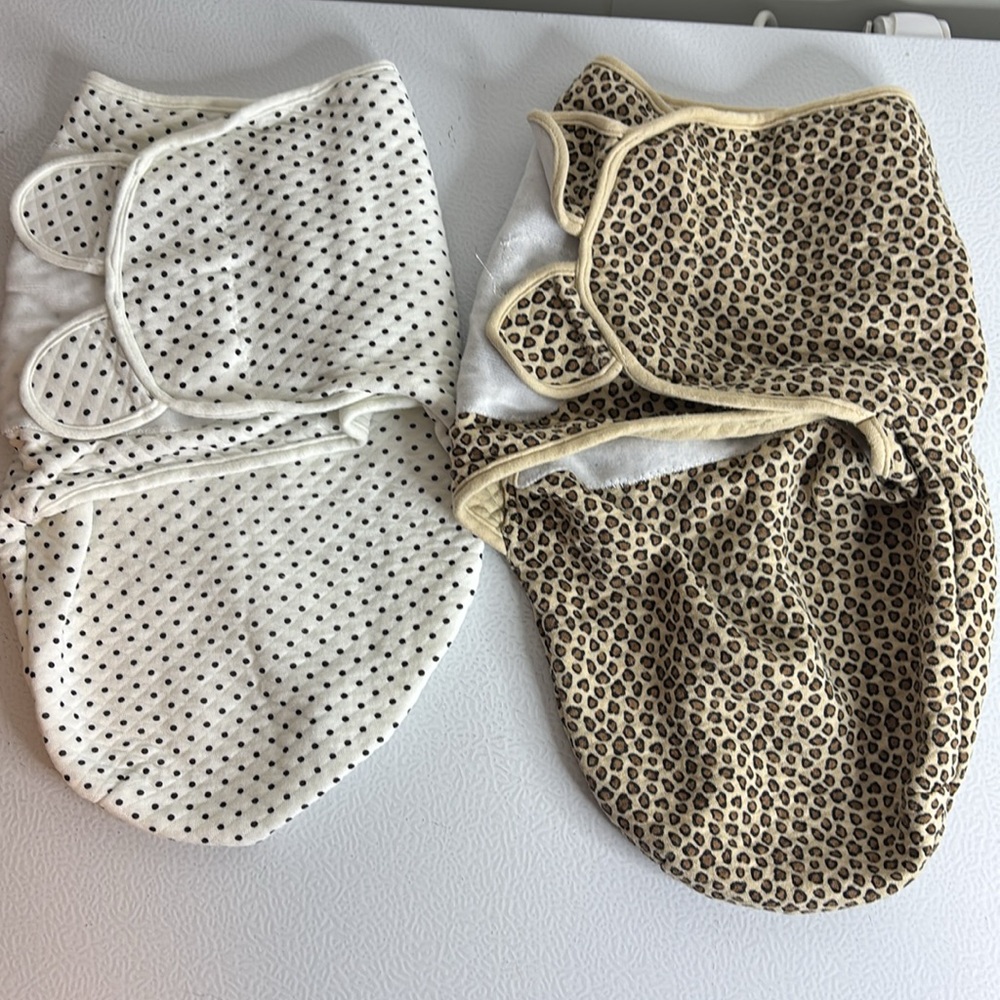 HB Poka dot and chaeta Baby Sleep Sacks - SET